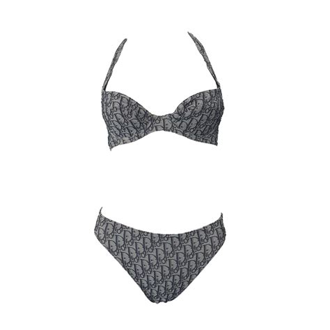 dior blue monogram bikini